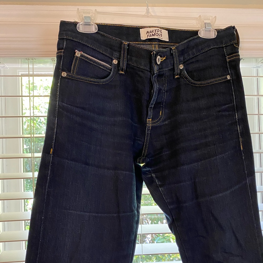 Naked & Famous Raw Denim Skinny Jeans